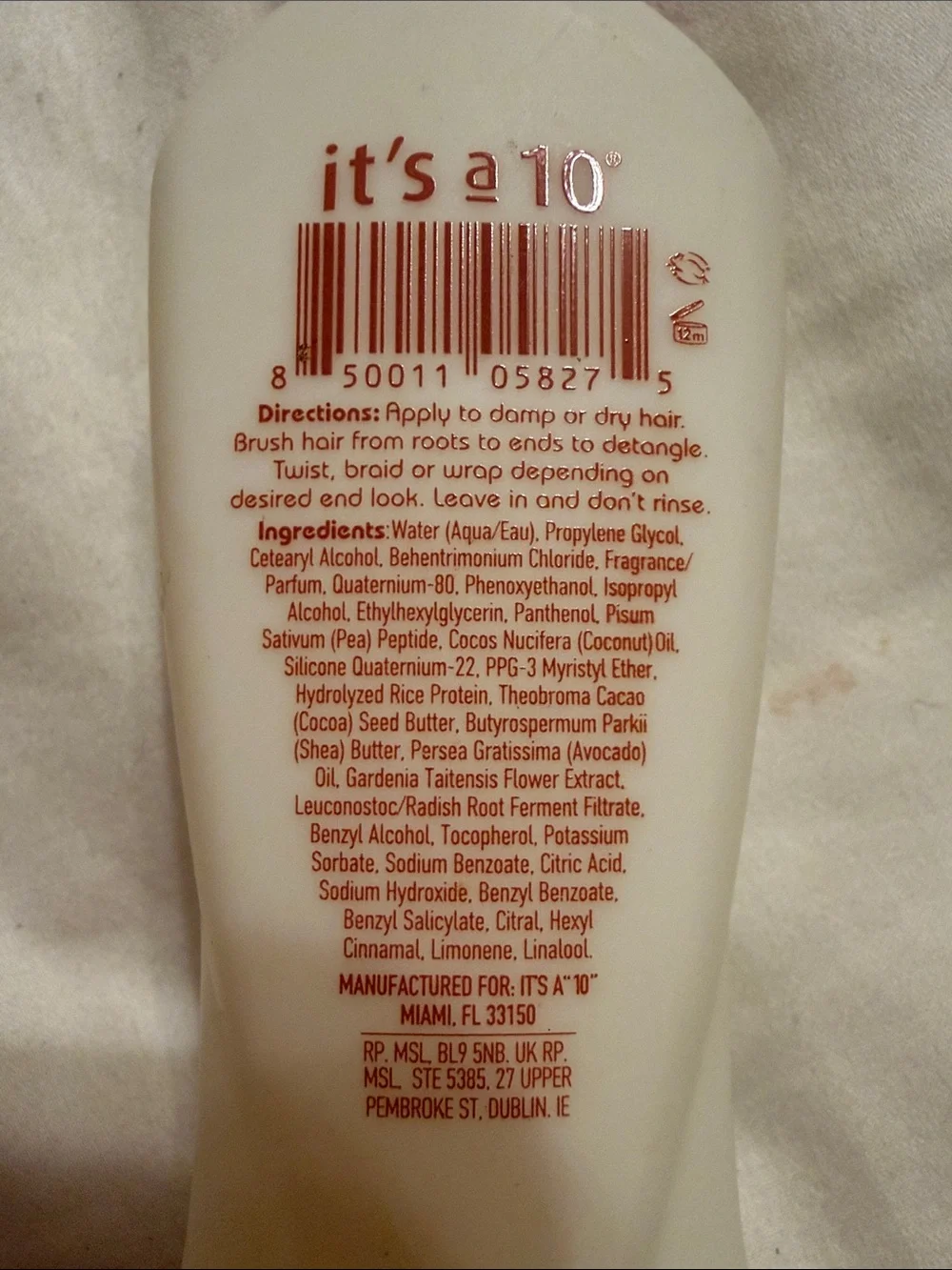 It's a 10 Coily Miracle Leave-In Product